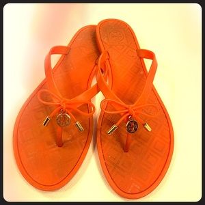 Tory Burch orange sandals size 9